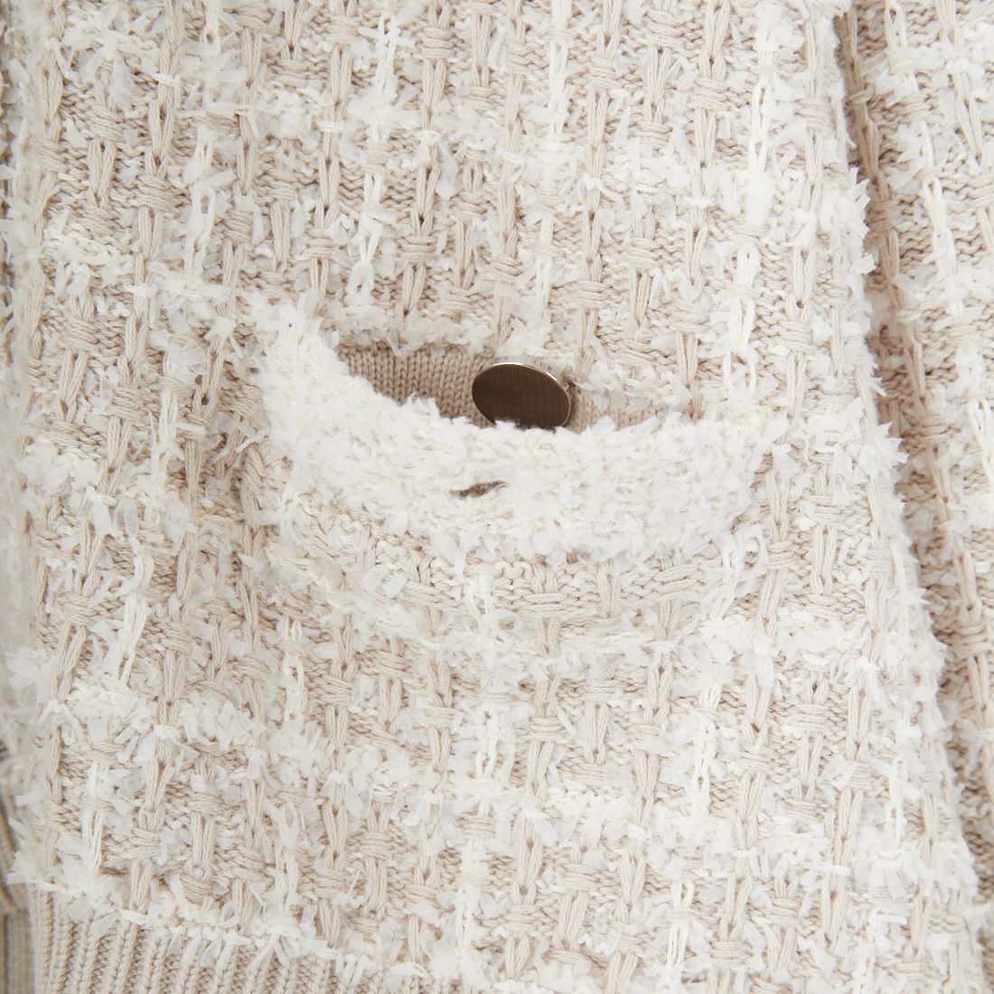 TORRAZZO DONNA [トラッゾドンナ] チェックパターンカーディガン [6262-453] 09 IVORY