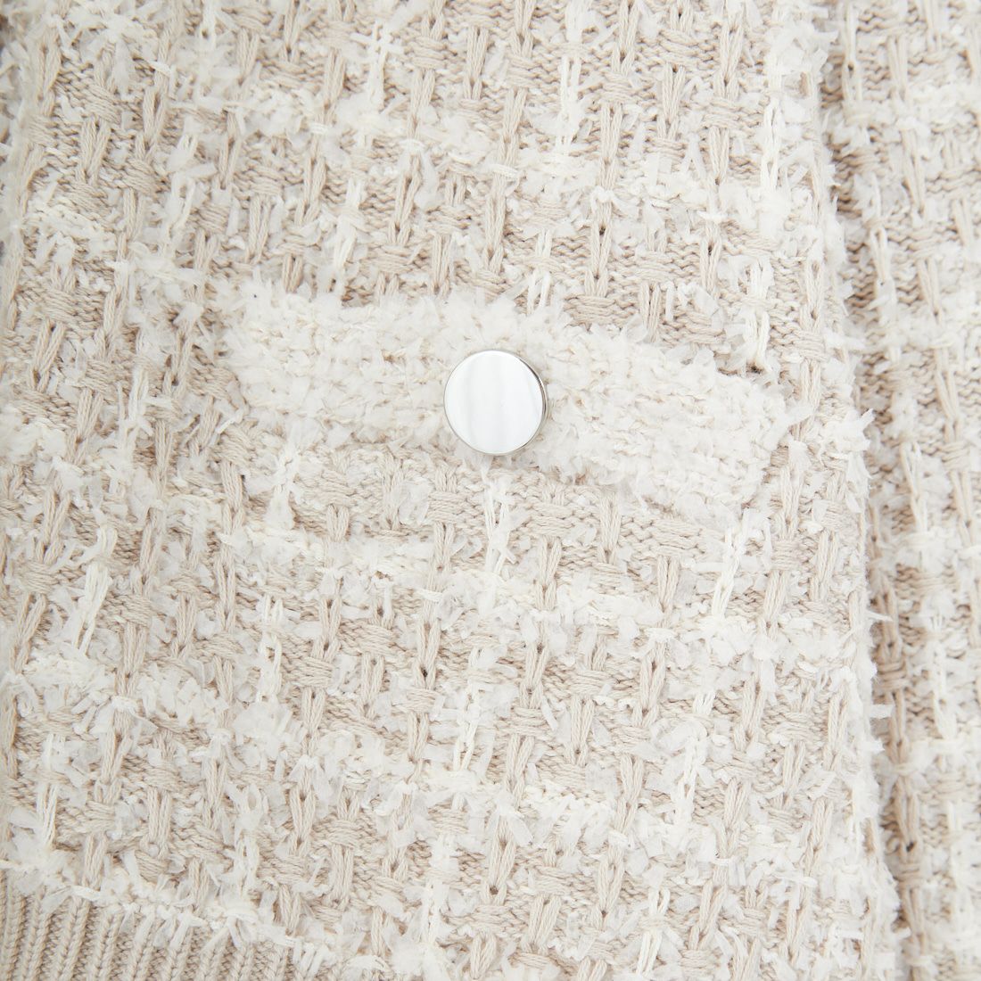 TORRAZZO DONNA [トラッゾドンナ] チェックパターンカーディガン [6262-453] 09 IVORY