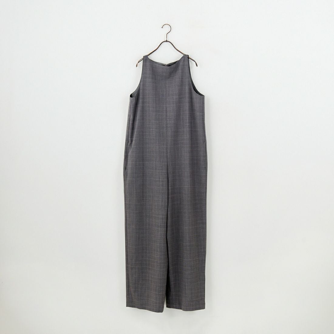 null. [ヌル] チェックパターンオールインワン [153WFO0254001] 006 GRY CH