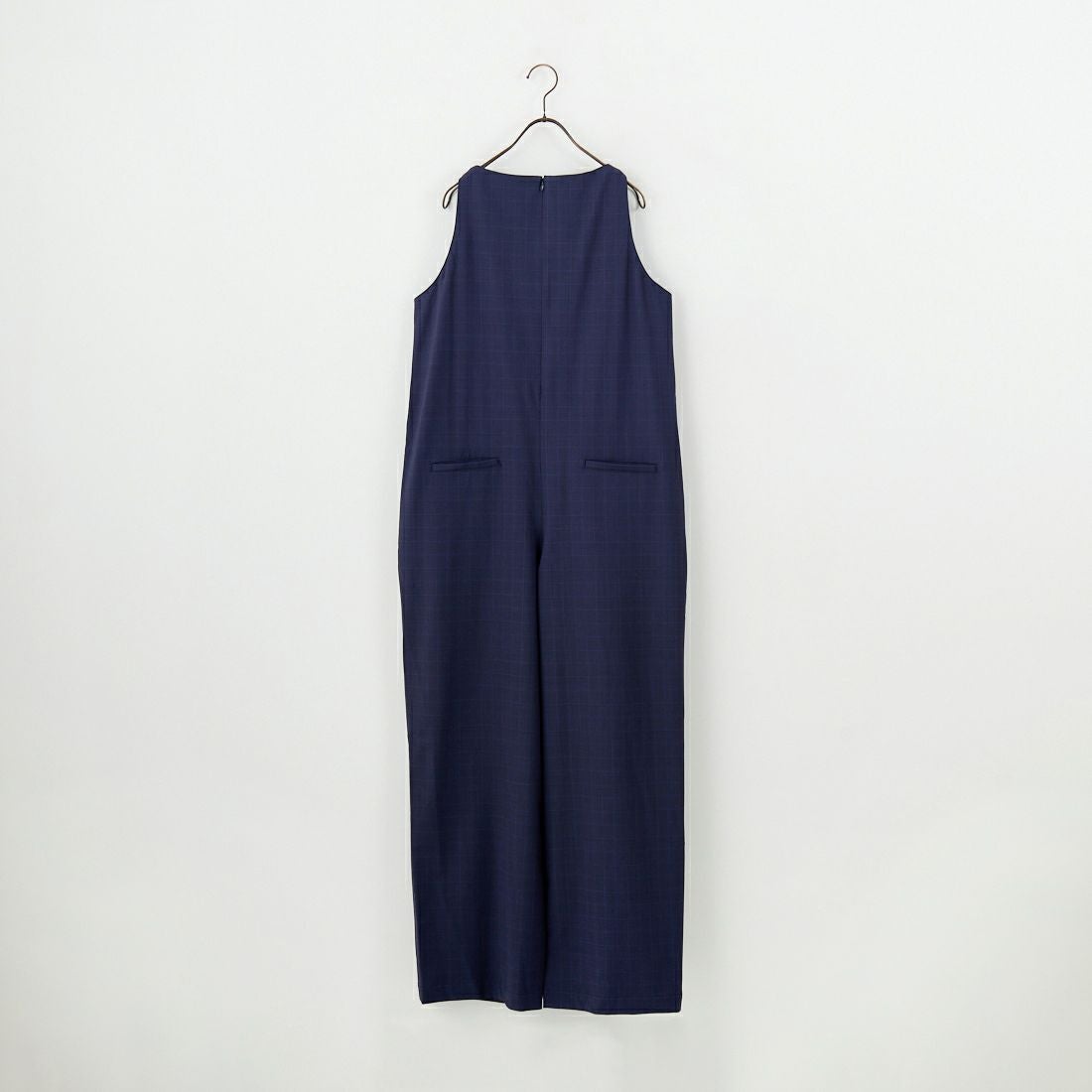 null. [ヌル] チェックパターンオールインワン [153WFO0254001] 089 NVY CH