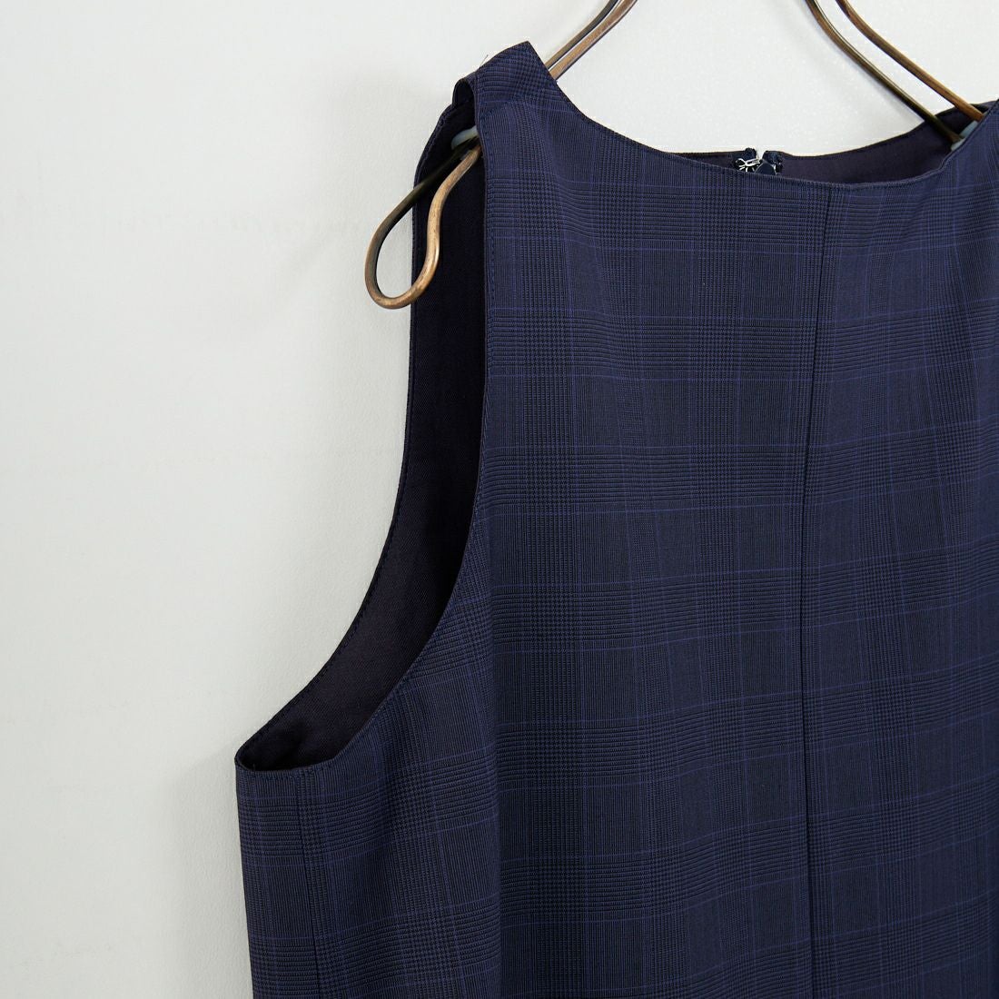 null. [ヌル] チェックパターンオールインワン [153WFO0254001] 089 NVY CH