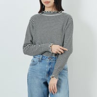 9L BORDER&&モデル身長：162cm 着用サイズ：F&&