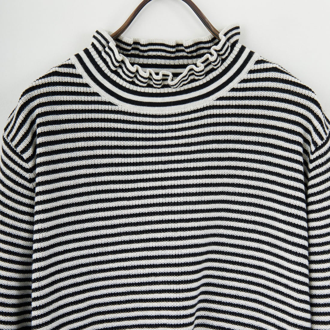 tumugu: [ツムグ] ランダムリブハイネックニット [TK19303B] 9L BORDER