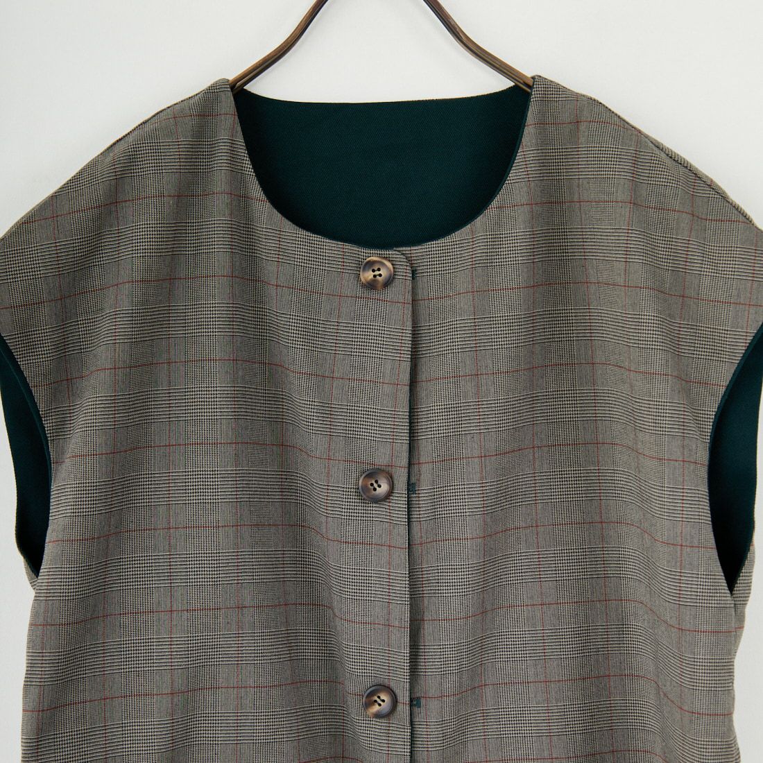 Kelen [ケレン] リバーシブルデザインベスト [LKL25FBL2255] GREEN