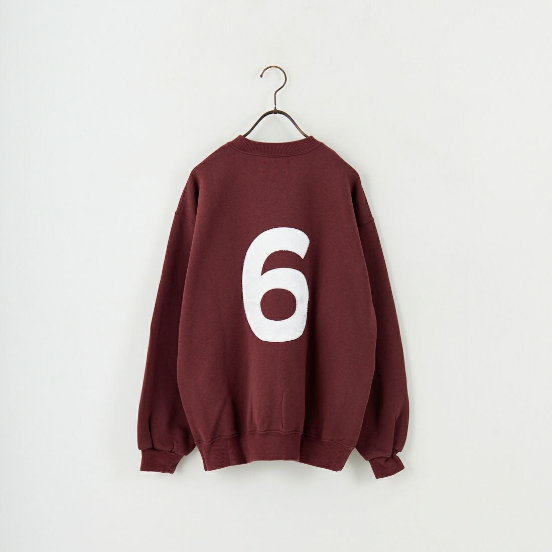 MEYAME [メヤメ] NO.6刺繍スウェット [MEY-2210] BURGUNDY