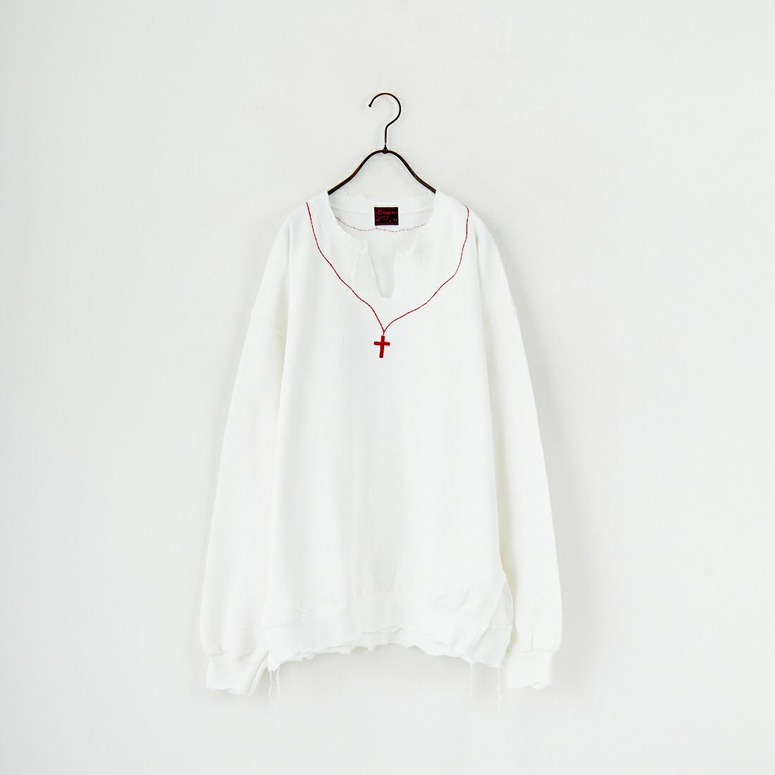 THRIFTY LOOK [スリフティールック] ロザリオクルーネックスウェット [TL25F021] WHITE