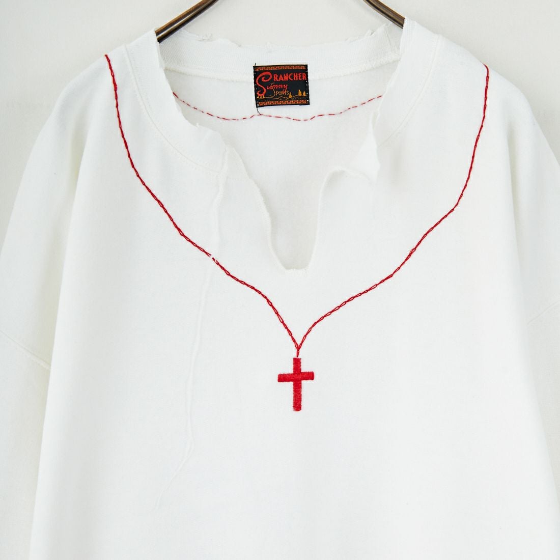 THRIFTY LOOK [スリフティールック] ロザリオクルーネックスウェット [TL25F021] WHITE