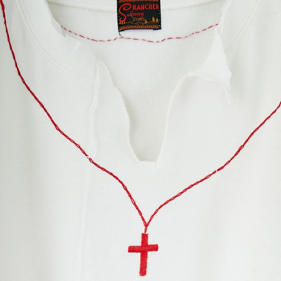 THRIFTY LOOK [スリフティールック] ロザリオクルーネックスウェット [TL25F021] WHITE