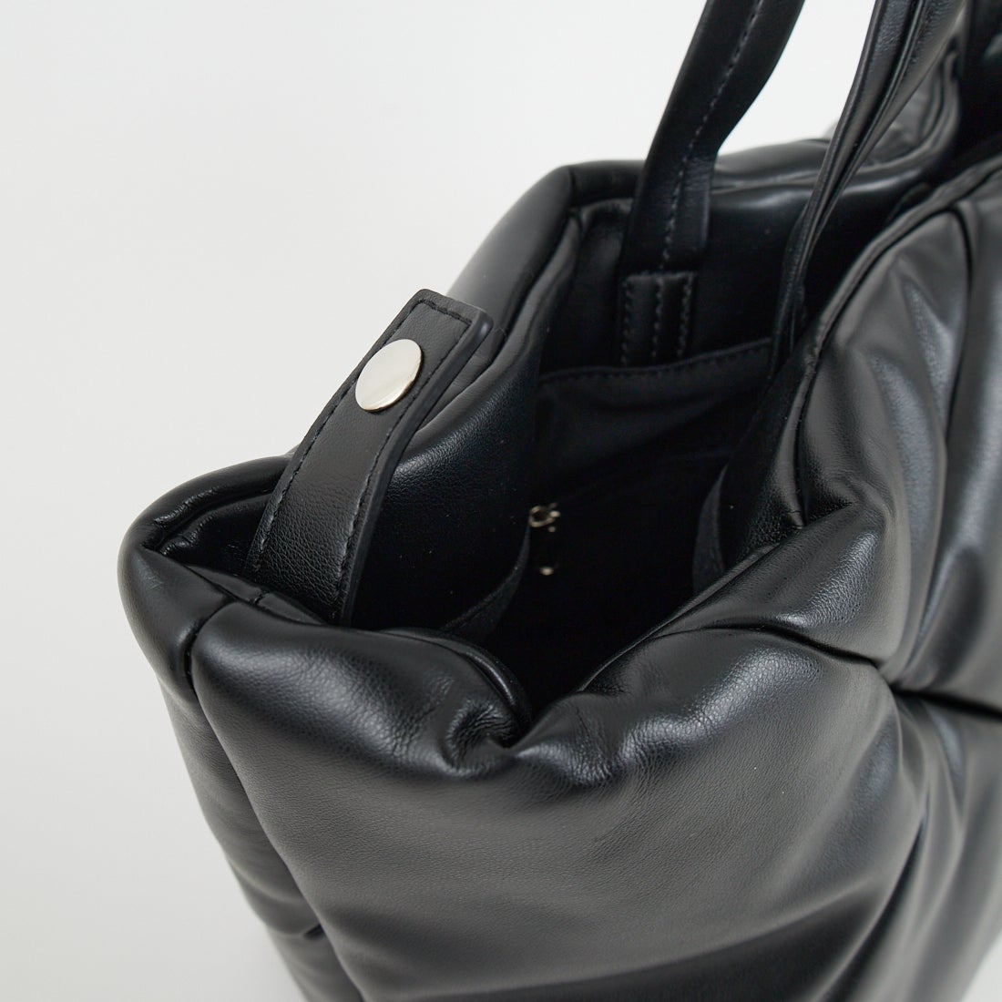 YAHKI [ヤーキ] フェイクレザートートバッグ [YH-747] BLACK