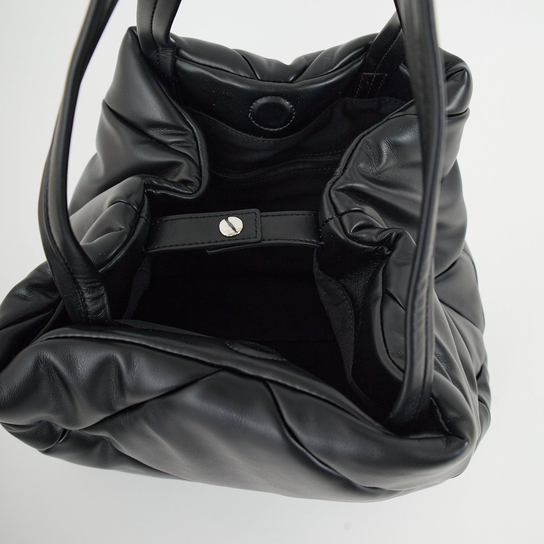 YAHKI [ヤーキ] フェイクレザートートバッグ [YH-747] BLACK