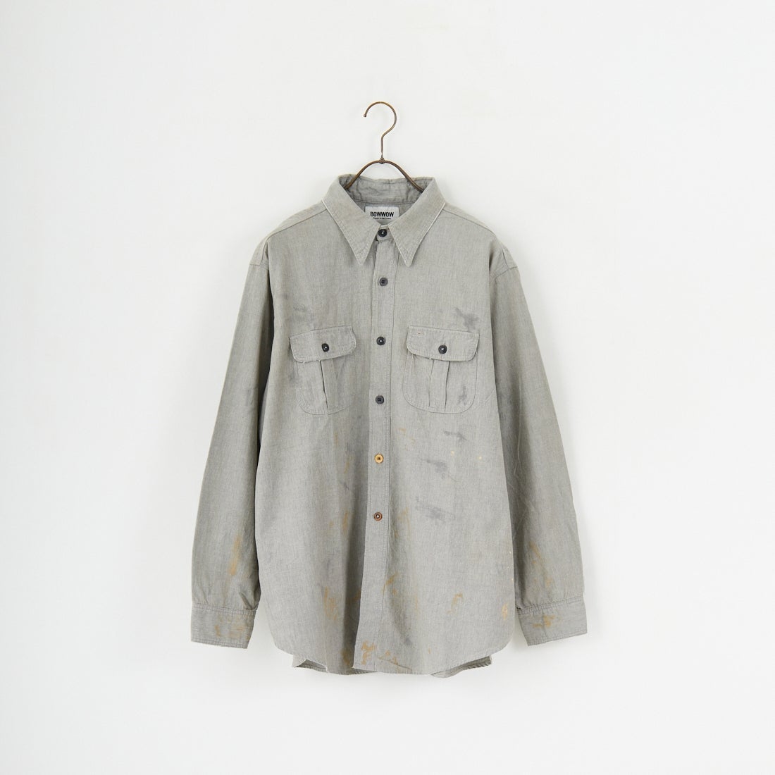BOW WOW [バウワウ] リペアードウォーングレーシャンブレーシャツ