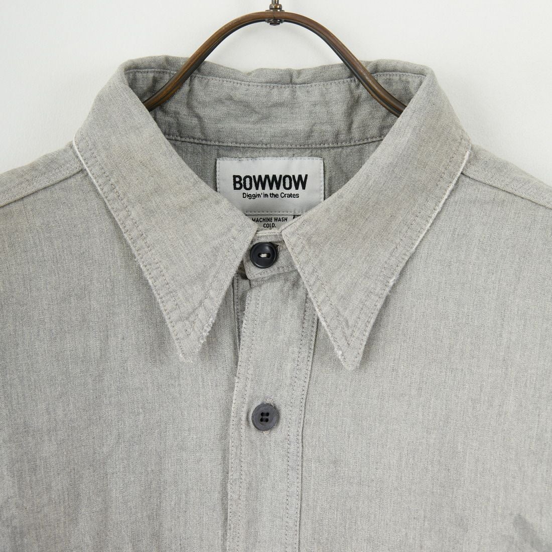 BOW WOW [バウワウ] リペアードウォーングレーシャンブレーシャツ [BW252-RWGCS] AGED GRAY