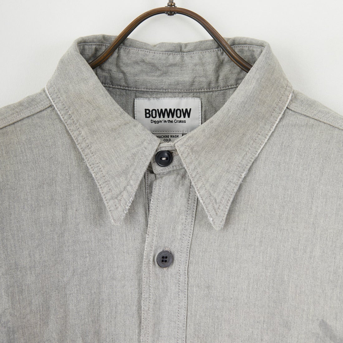 BOW WOW [バウワウ] リペアードウォーングレーシャンブレーシャツ [BW252-RWGCS] AGED GRAY