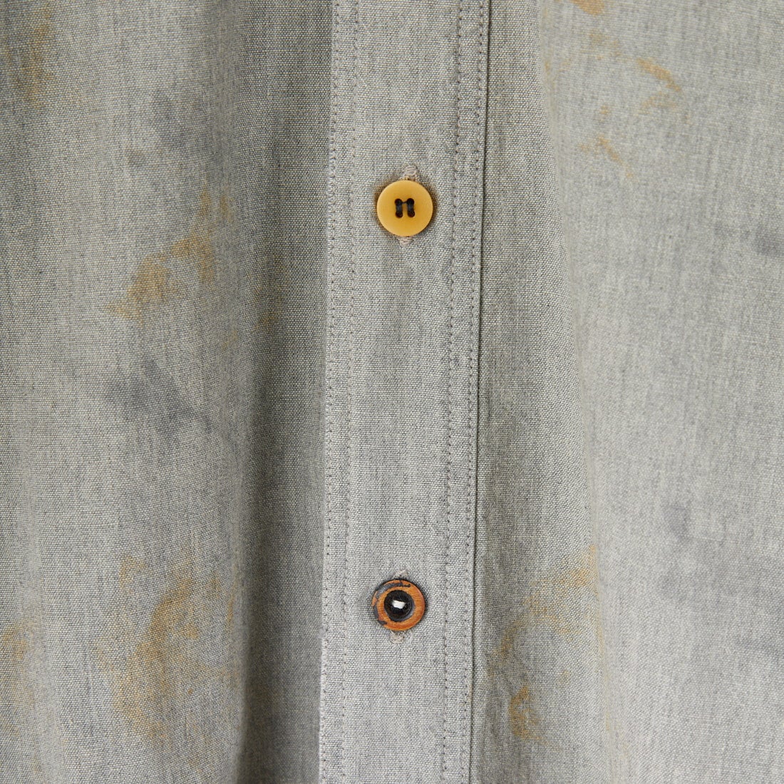 BOW WOW [バウワウ] リペアードウォーングレーシャンブレーシャツ [BW252-RWGCS] AGED GRAY