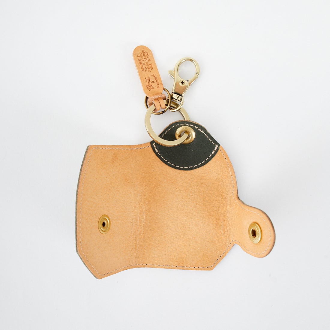 IL BISONTE [イルビゾンテ] 55thコンビボタン キーケース [54252310150] 47 F.GREEN