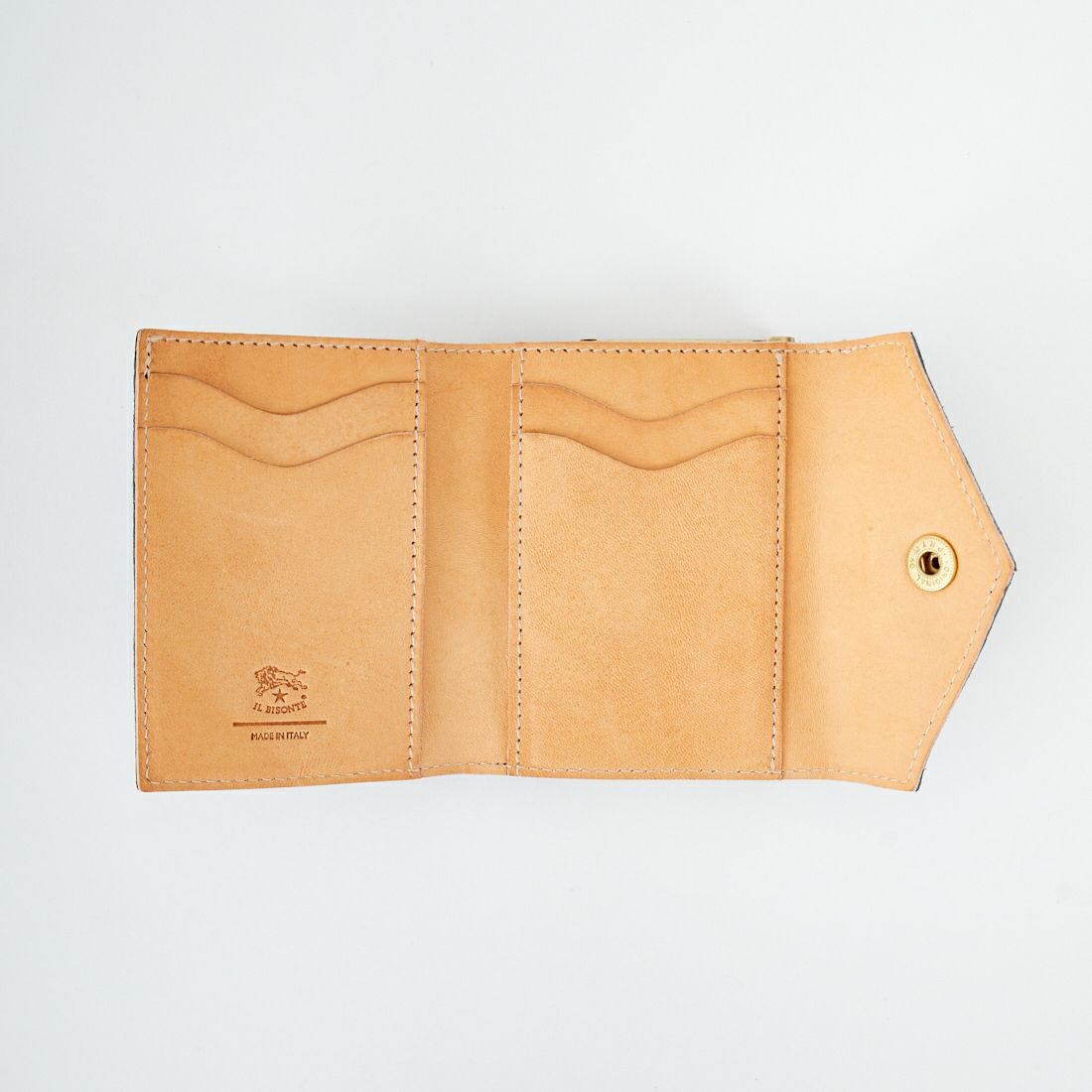 IL BISONTE [イルビゾンテ] 55thコンビボタン ウォレット [54252311141] 98 BLACK