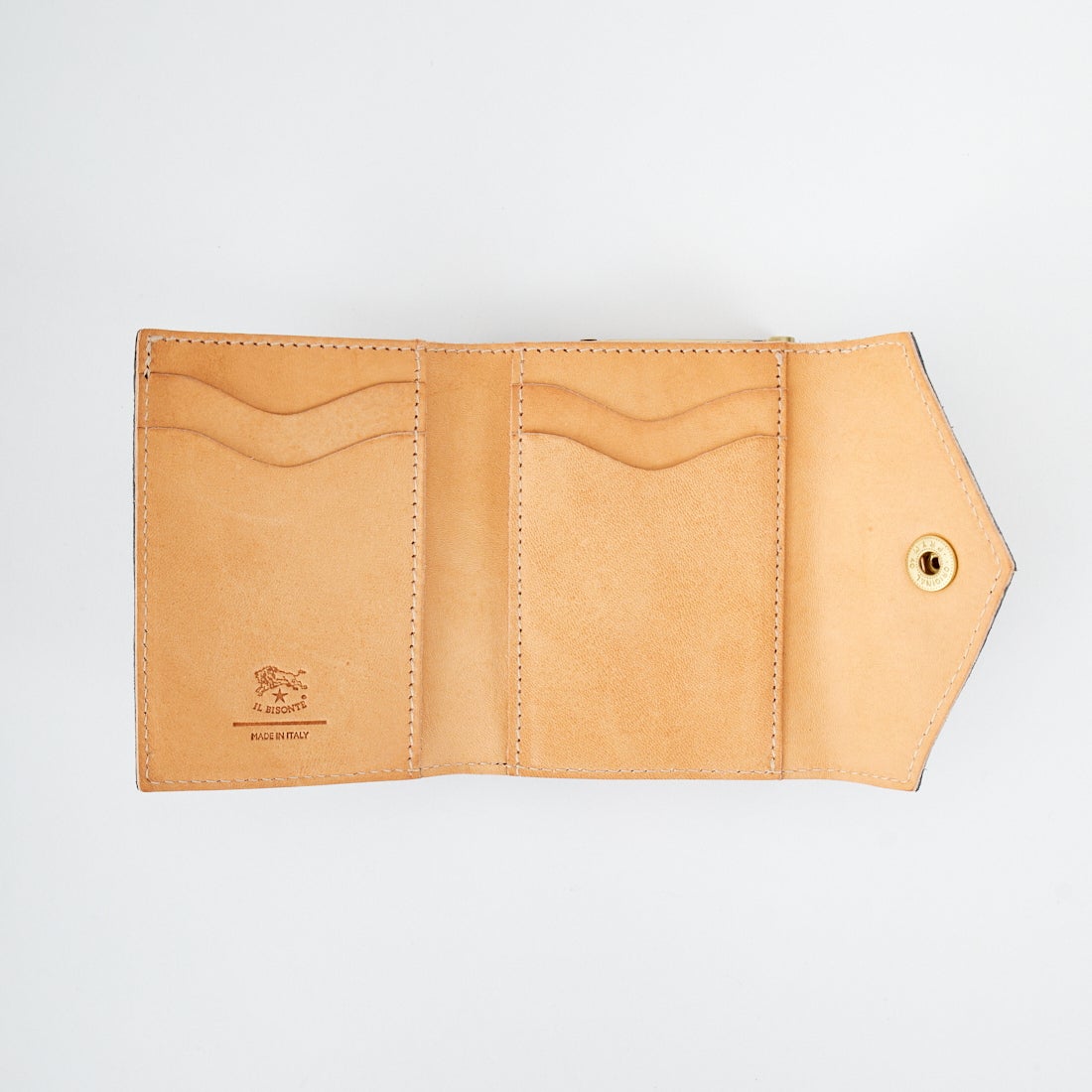 IL BISONTE [イルビゾンテ] 55thコンビボタン ウォレット [54252311141] 98 BLACK