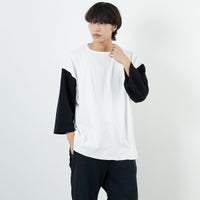 BLACK/WHIT&&モデル身長：179cm 着用サイズ：L&&