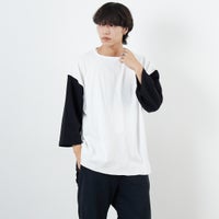 BLACK/WHIT&&モデル身長：179cm 着用サイズ：L&&