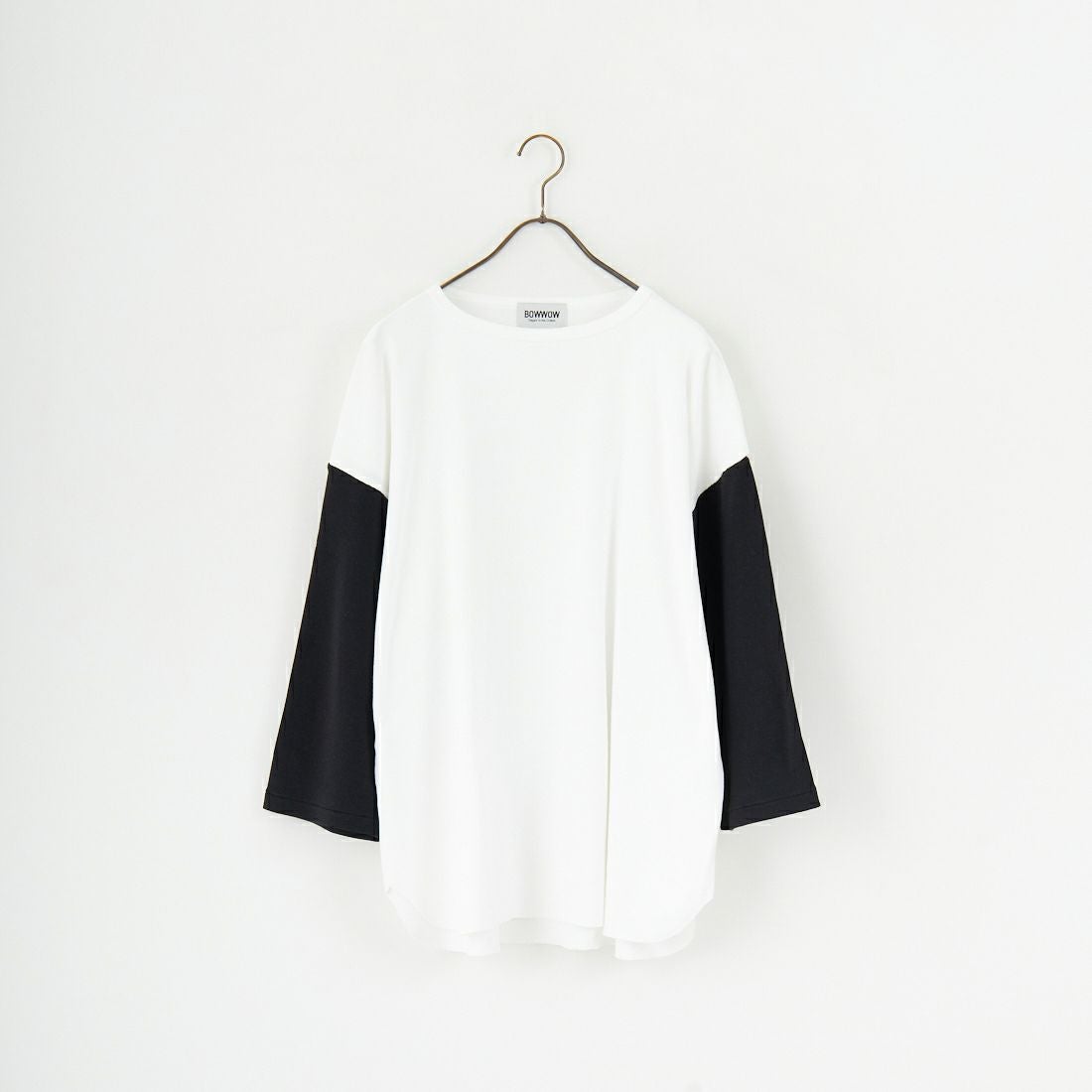 BOW WOW [バウワウ] ベースボールTシャツ [BW-BT] BLACK/WHIT