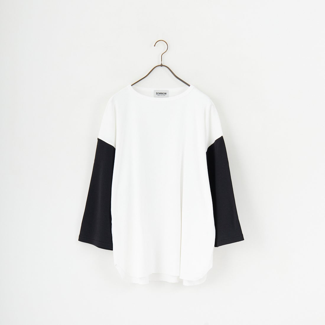 BOW WOW [バウワウ] ベースボールTシャツ [BW-BT] BLACK/WHIT