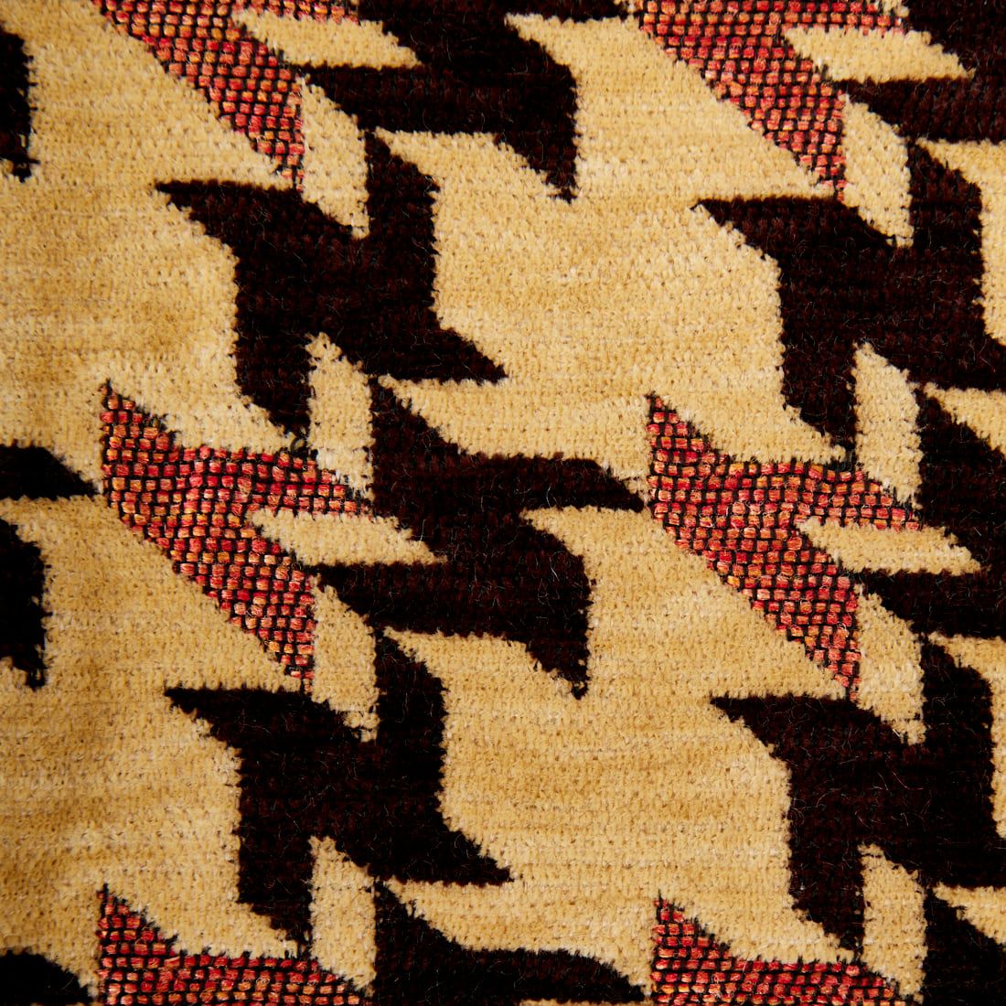 Bindu [ビンドゥー] 千鳥格子柄 スモールブックトートバッグ [BBB-2155] CAMEL BROW