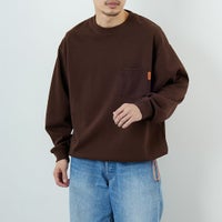 BROWN&&モデル身長：168cm 着用サイズ：L&&