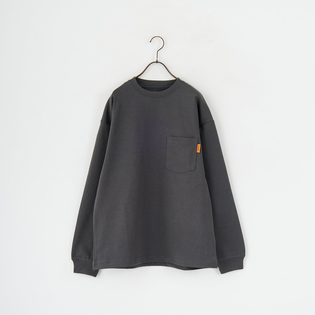 UNIVERSAL OVERALL [ユニバーサルオーバーオール] 別注 ドローコード付き ポンチロングスリーブTシャツ [U2533230IN-JF] CHARCOAL