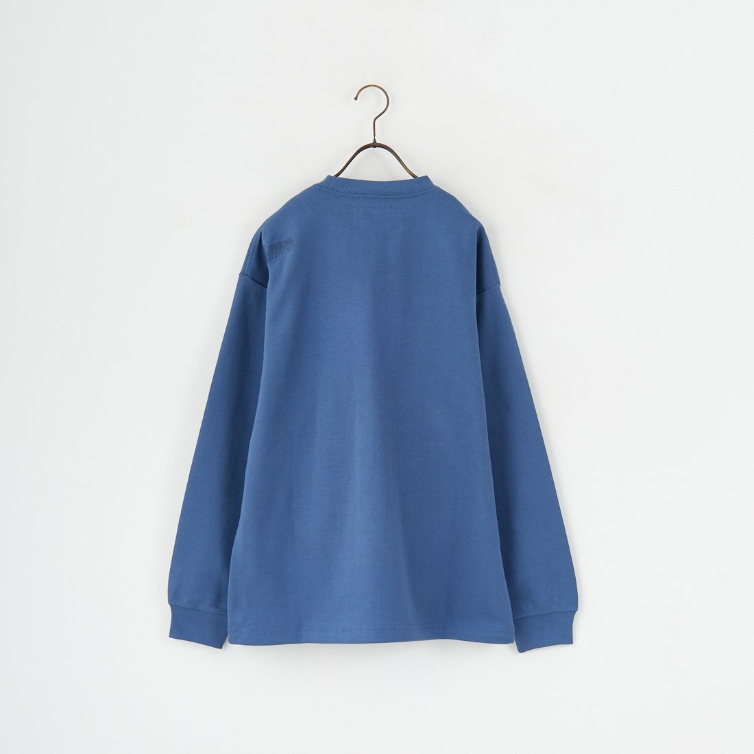 UNIVERSAL OVERALL [ユニバーサルオーバーオール] 別注 ドローコード付き ポンチロングスリーブTシャツ [U2533230IN-JF] BLUE