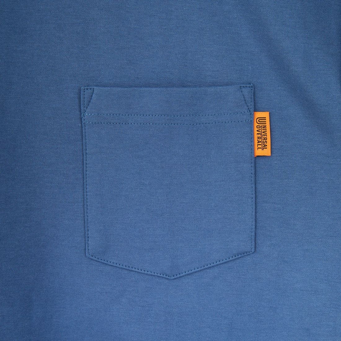 UNIVERSAL OVERALL [ユニバーサルオーバーオール] 別注 ドローコード付き ポンチロングスリーブTシャツ [U2533230IN-JF] BLUE