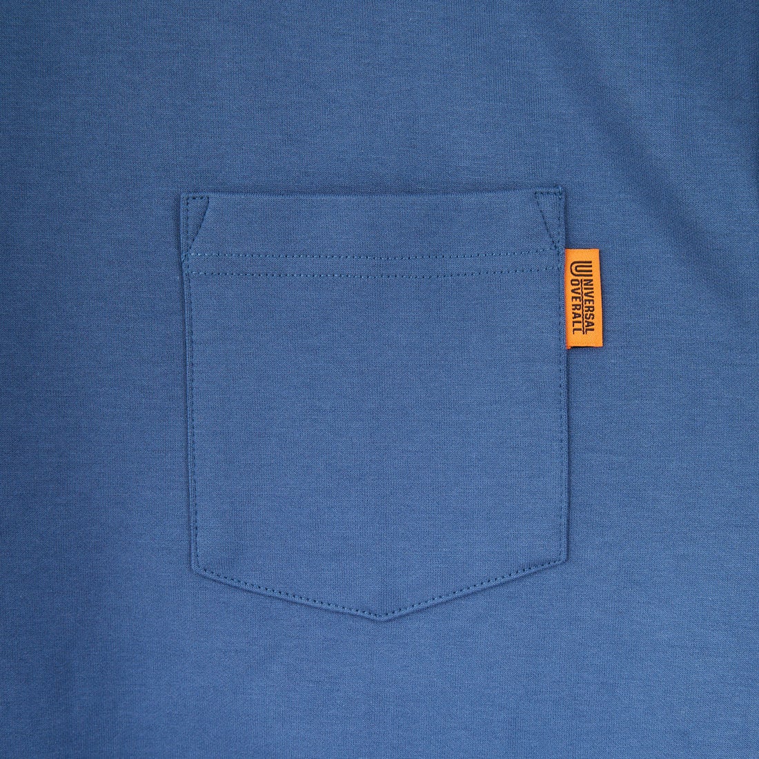 UNIVERSAL OVERALL [ユニバーサルオーバーオール] 別注 ドローコード付き ポンチロングスリーブTシャツ [U2533230IN-JF] BLUE