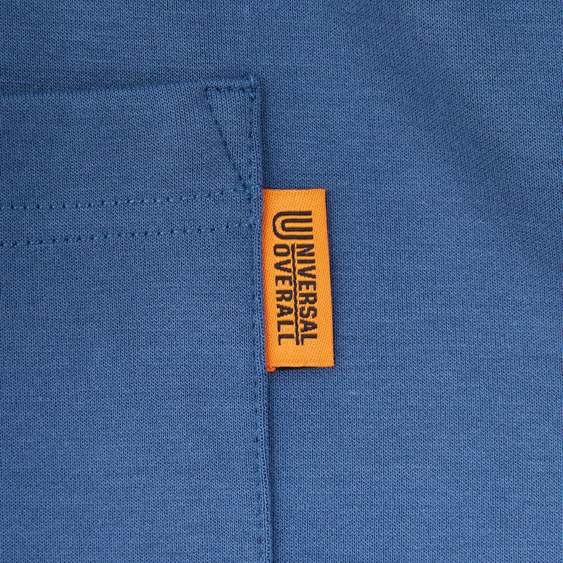 UNIVERSAL OVERALL [ユニバーサルオーバーオール] 別注 ドローコード付き ポンチロングスリーブTシャツ [U2533230IN-JF] BLUE