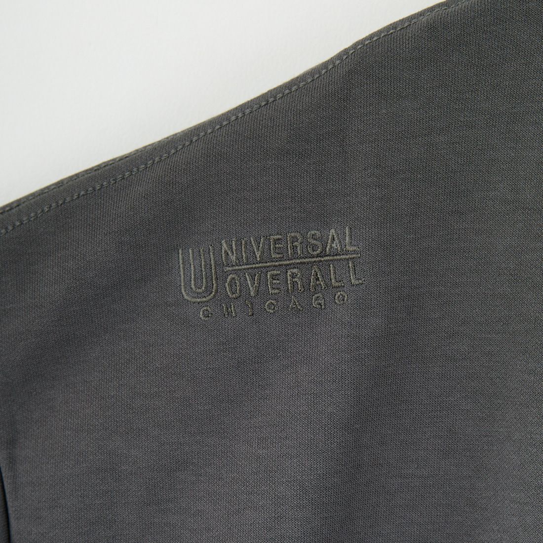 UNIVERSAL OVERALL [ユニバーサルオーバーオール] 別注 ドローコード付き ポンチロングスリーブTシャツ [U2533230IN-JF] CHARCOAL