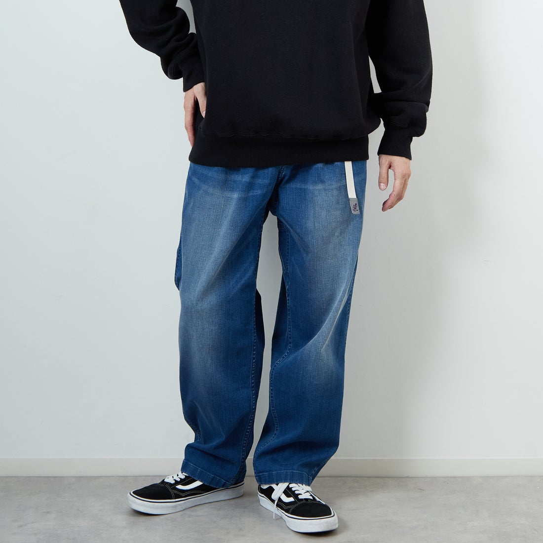 D.USED BLU&&モデル身長：168cm 着用サイズ：L&&