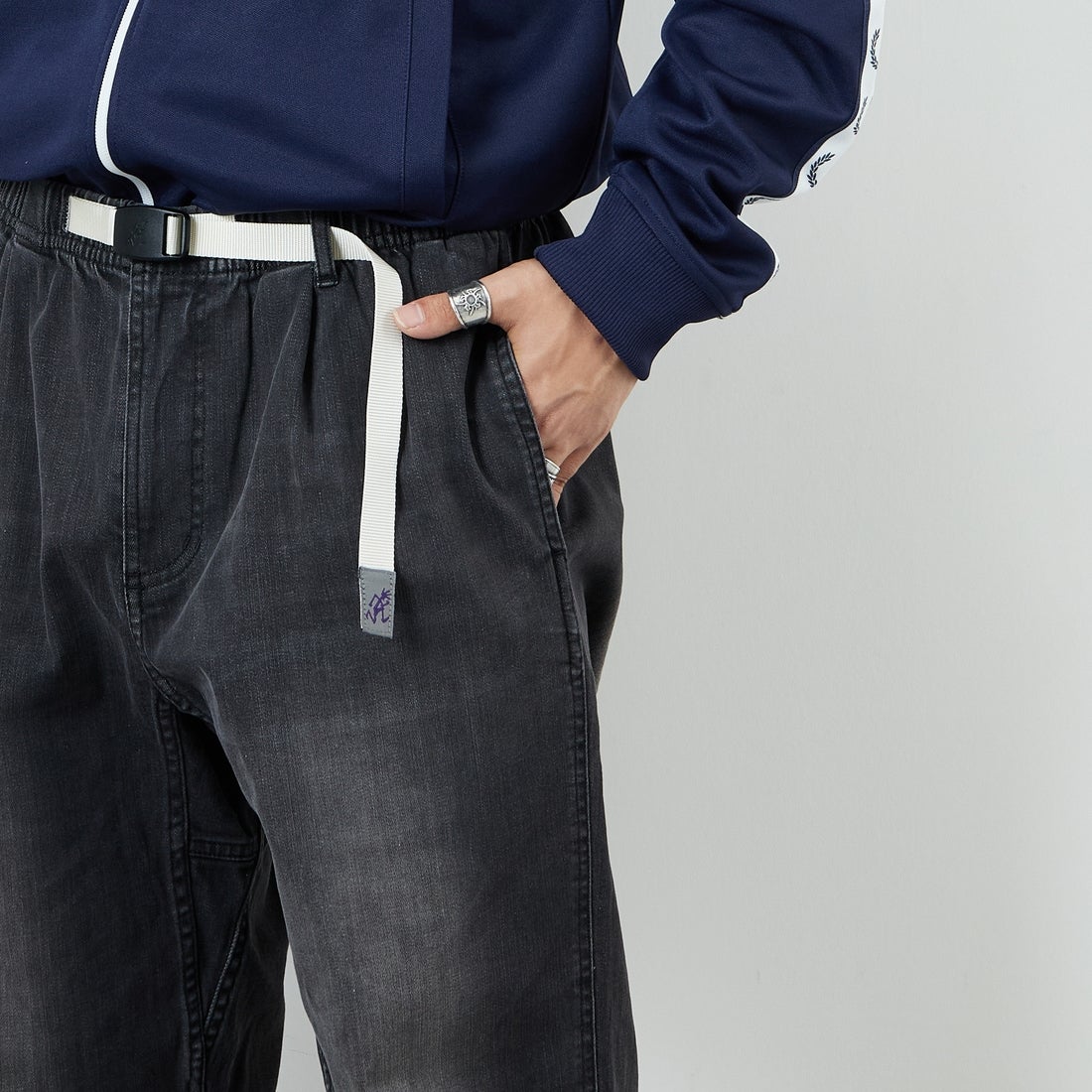 GRAMiCCi [グラミチ] 別注 ストレッチデニム エブリデイパンツ [GUP5-F1023-JF] BLK USED