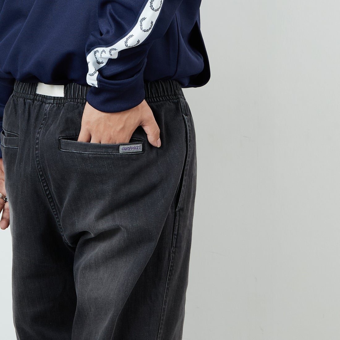 GRAMiCCi [グラミチ] 別注 ストレッチデニム エブリデイパンツ [GUP5-F1023-JF] BLK USED