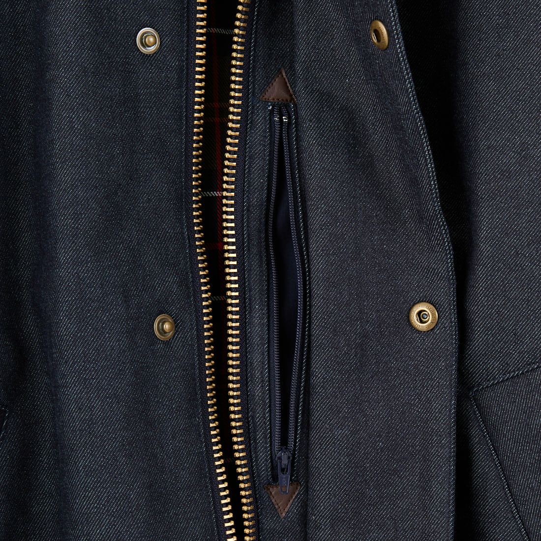 Barbour [バブアー] 別注 中綿入り TRANSPORT コーデュラデニム トランスポートジャケット [MCAS204-JF] BLUE