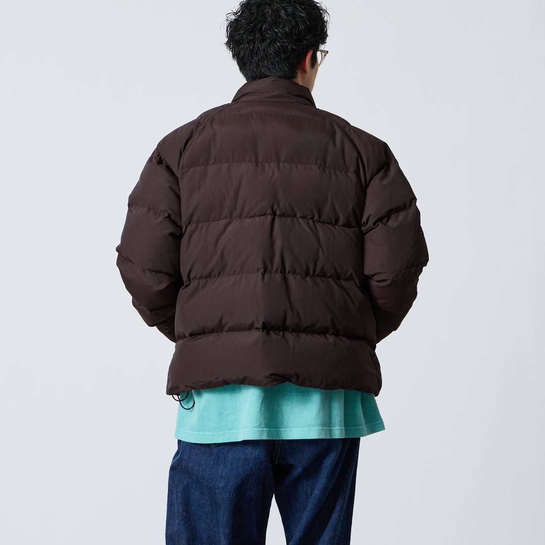 FRED PERRY [フレッドペリー] ラグランスリーブパデッドジャケット [J1309] 33C RICH B &&モデル身長：168cm 着用サイズ：M&&