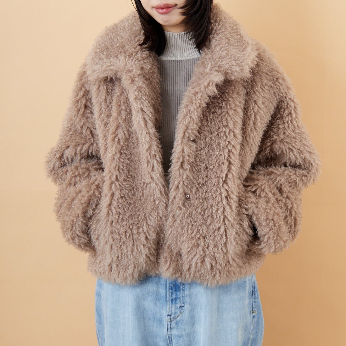 157 ﾓｶ&&モデル身長：162cm 着用サイズ：F&&