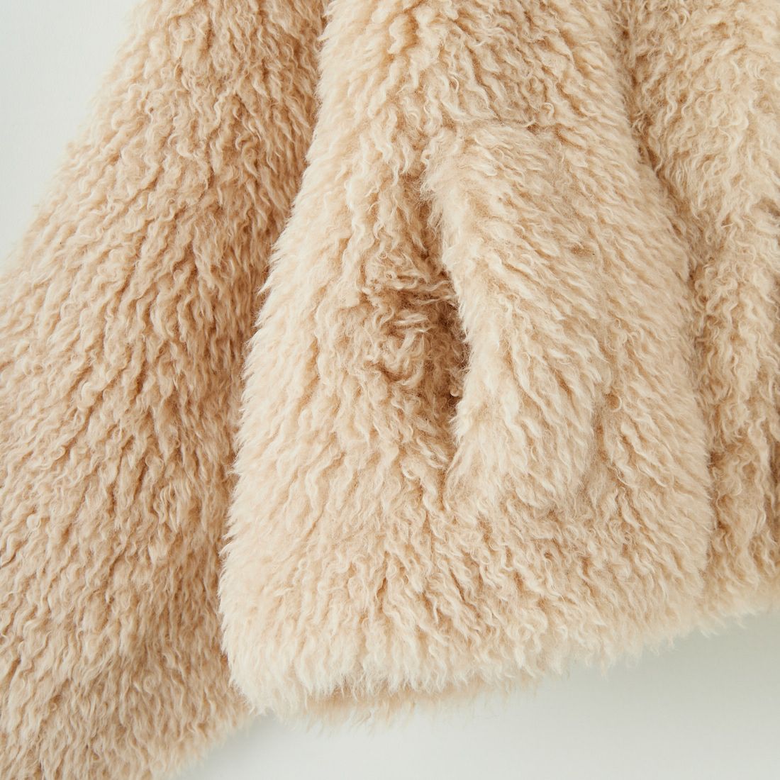 Jeans Factory Clothes [ジーンズファクトリークローズ] プードルファーショートブルゾン [330024] 103 ｱｲﾎﾞﾘｰ