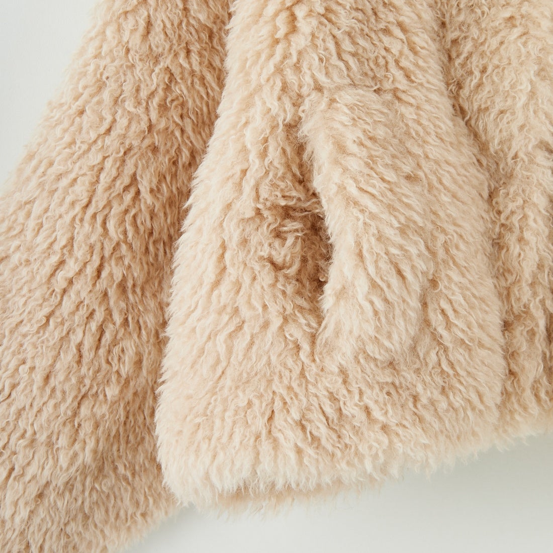 Jeans Factory Clothes [ジーンズファクトリークローズ] プードルファーショートブルゾン [330024] 103 ｱｲﾎﾞﾘｰ