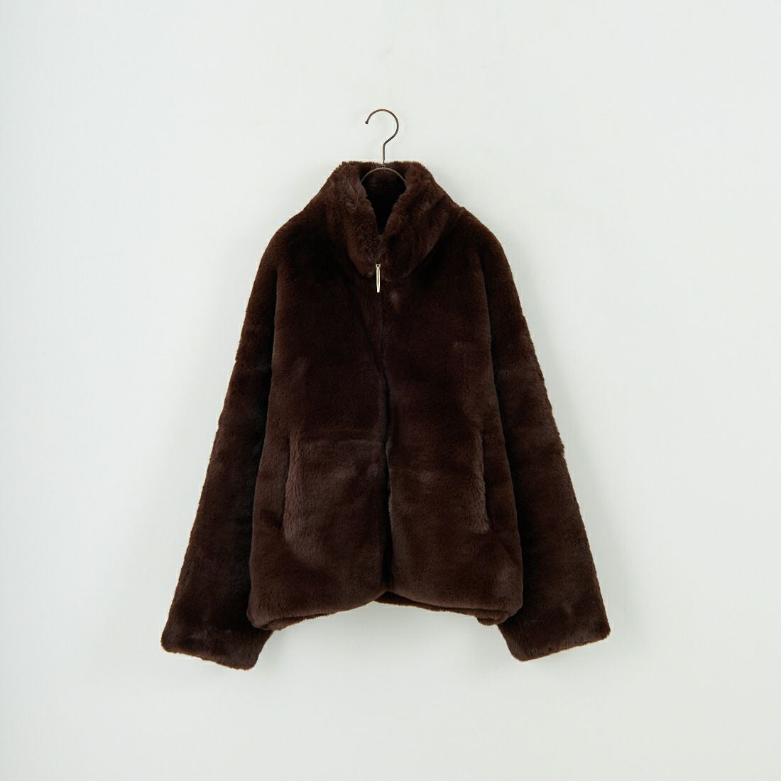 Jeans Factory Clothes [ジーンズファクトリークローズ] エコファーオーバーサイズブルゾン [330023] 155 ﾌﾞﾗｳﾝ