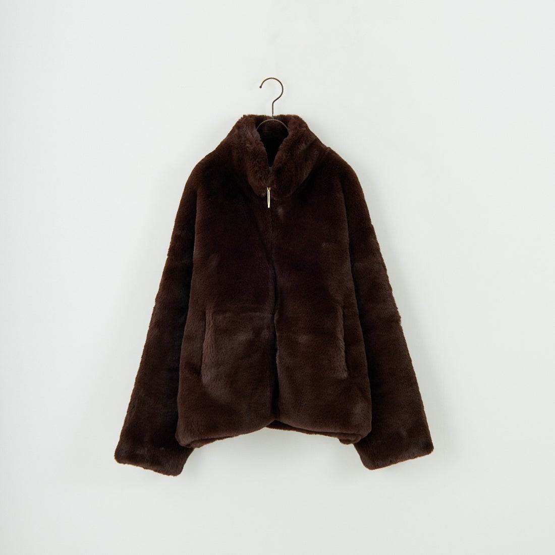 Jeans Factory Clothes [ジーンズファクトリークローズ] エコファーオーバーサイズブルゾン [330023] 155 ﾌﾞﾗｳﾝ