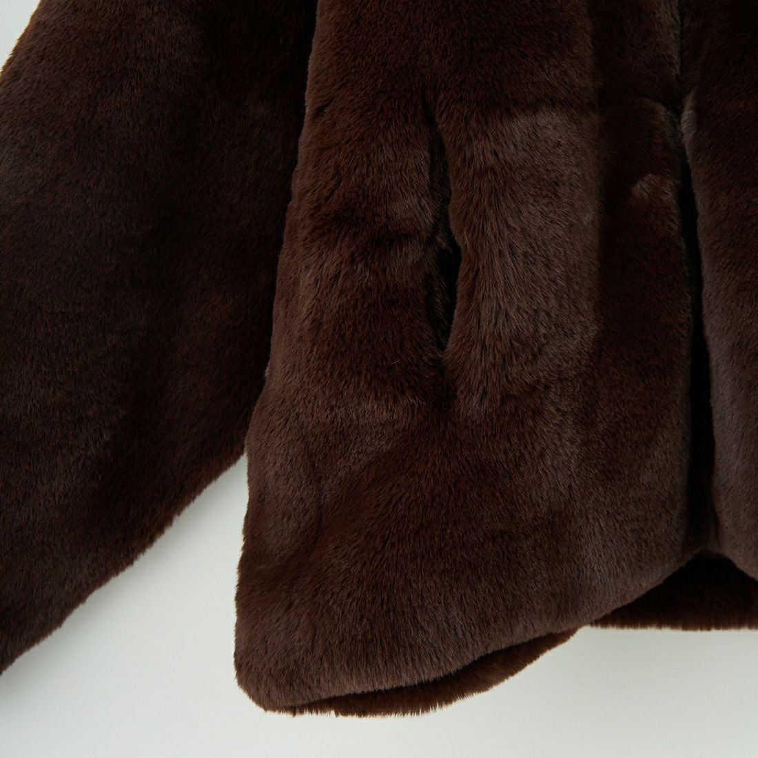 Jeans Factory Clothes [ジーンズファクトリークローズ] エコファーオーバーサイズブルゾン [330023] 155 ﾌﾞﾗｳﾝ