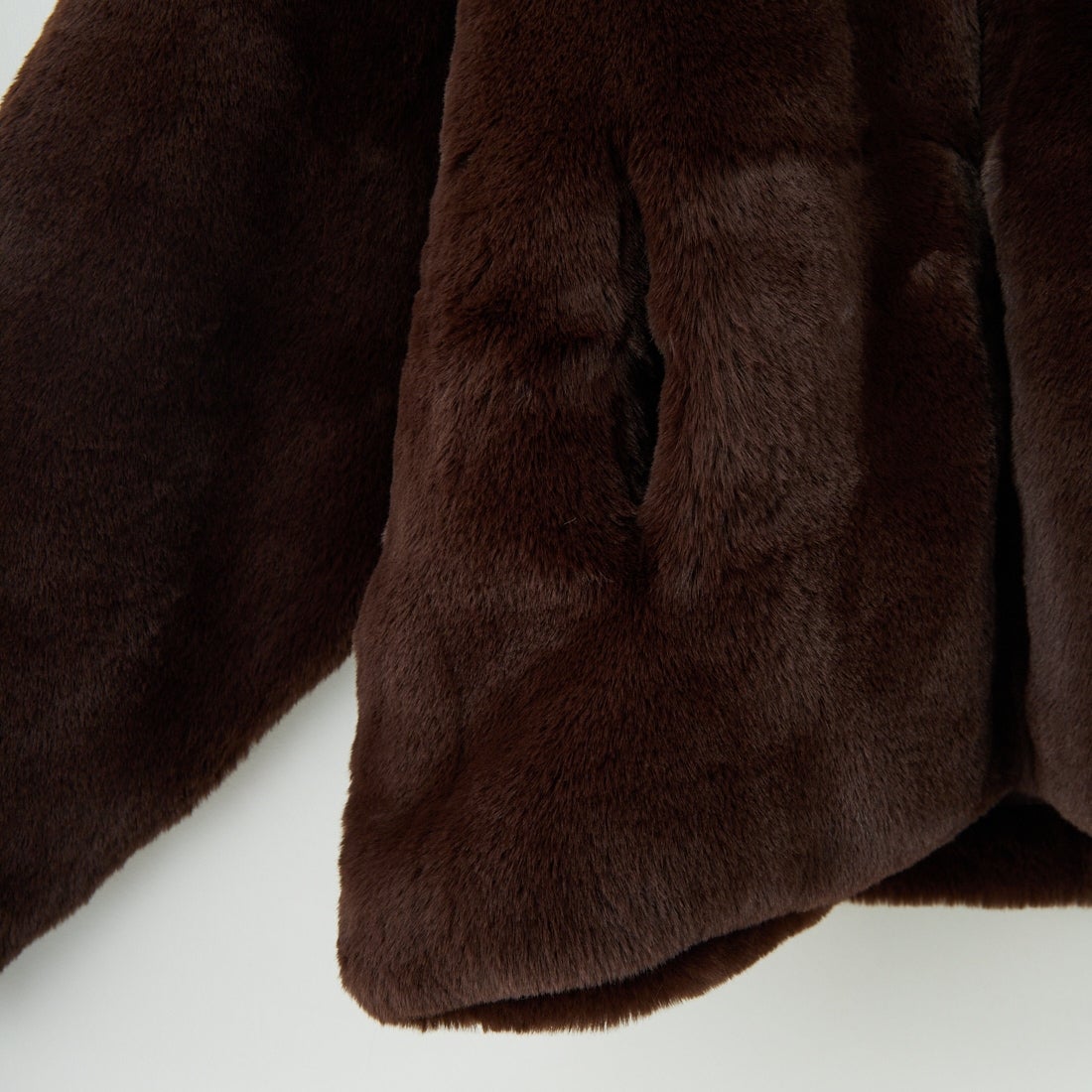 Jeans Factory Clothes [ジーンズファクトリークローズ] エコファーオーバーサイズブルゾン [330023] 155 ﾌﾞﾗｳﾝ