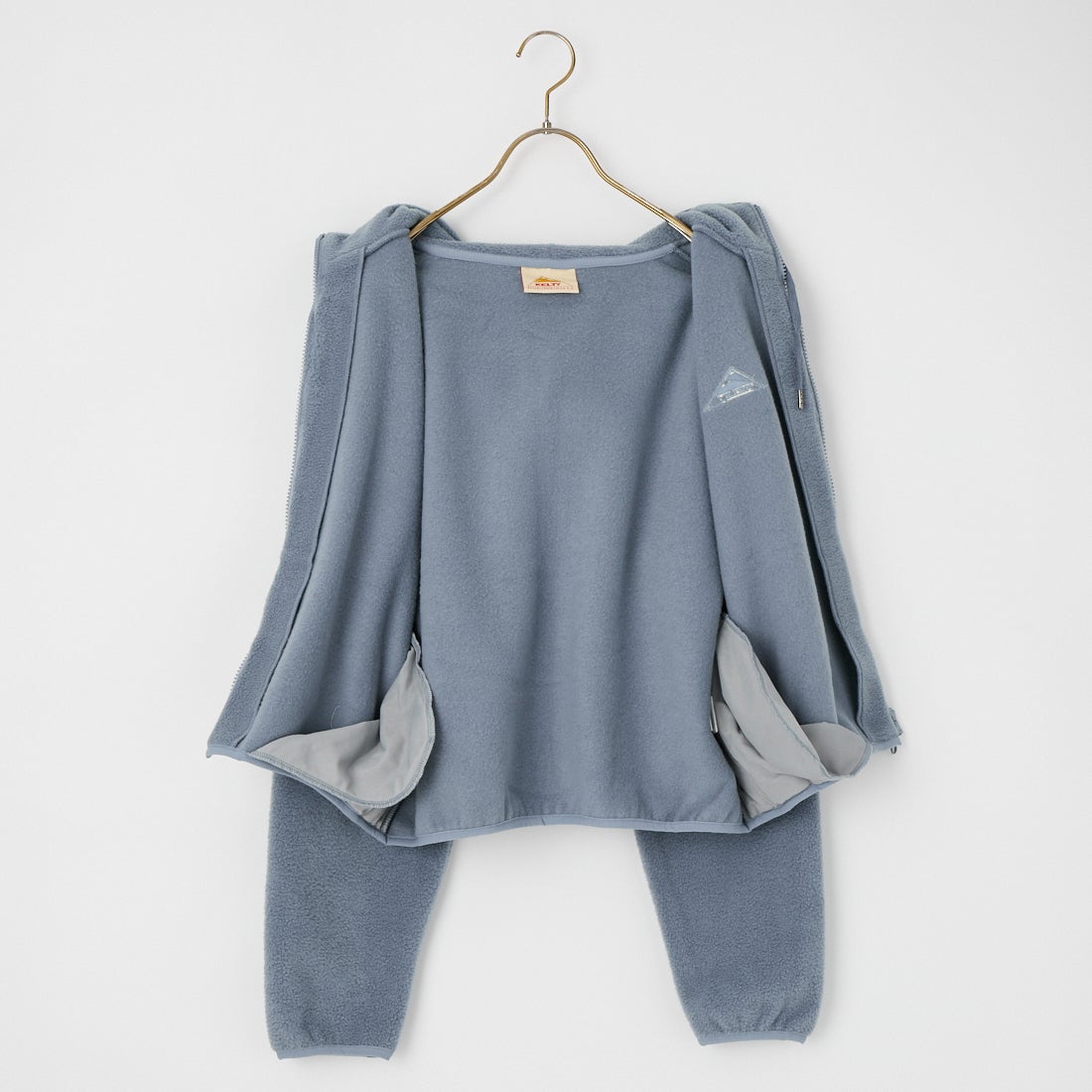 KELTY [ケルティ] パフリースジップパーカー [KE25212066] BLUE GRAY