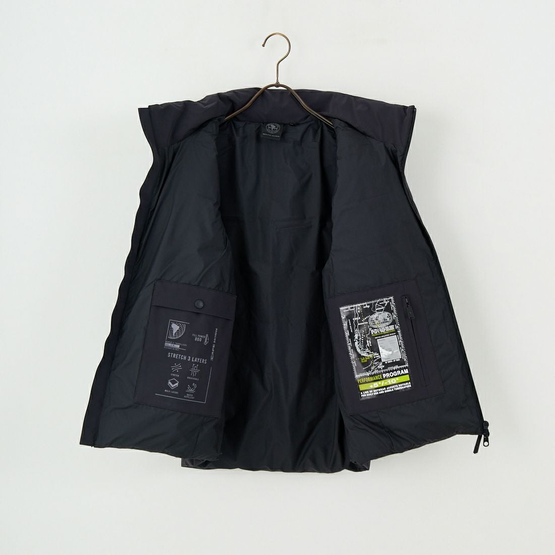 CAPE HORN [ケープホーン] FJORD ダウンベスト [B1508] 500 BLACK