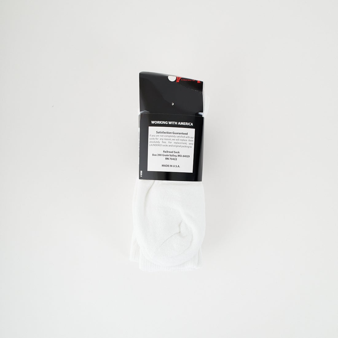 RAILROAD SOCK [レイルロードソック] クルーワークソックス 3足セット [RSS1060300] WHITE