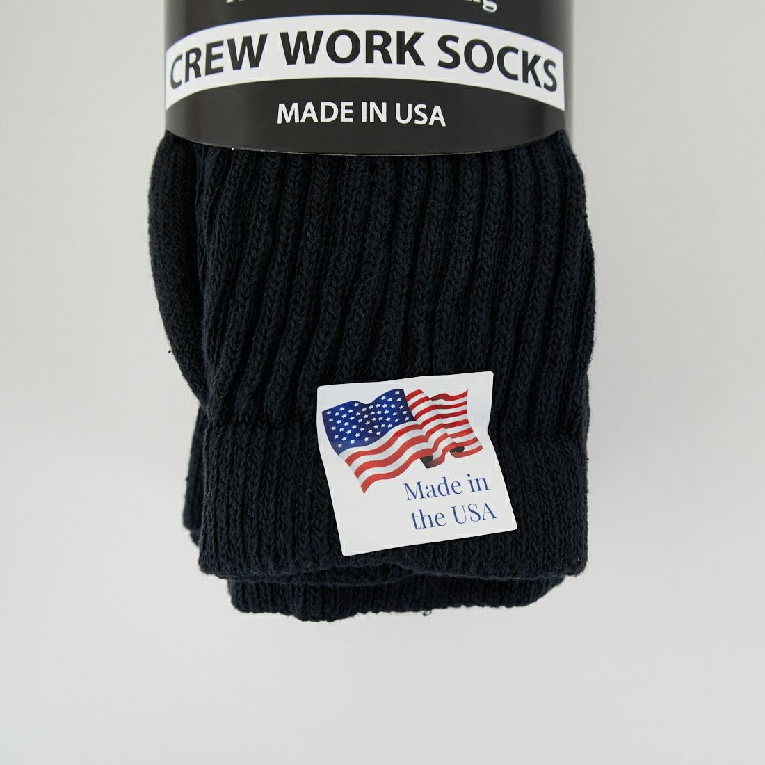 RAILROAD SOCK [レイルロードソック] クルーワークソックス 3足セット [RSS1060310] BLACK