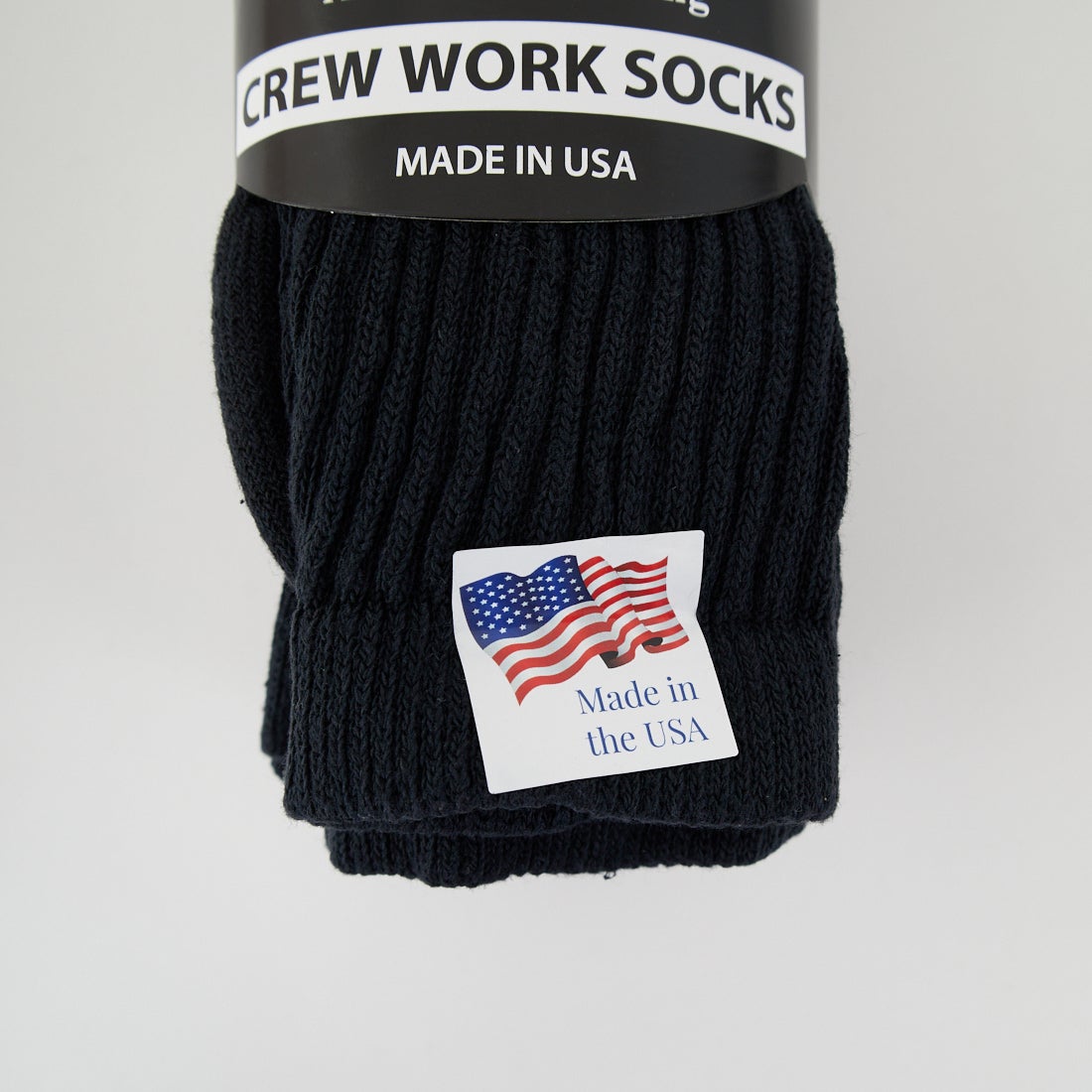 RAILROAD SOCK [レイルロードソック] クルーワークソックス 3足セット [RSS1060310] BLACK